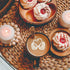 46 Coffee Stencils + 2 Steel Mesh Powder Shaker, Magnoloran Valentine's Day Stencils for Cookies, Baking Painting Mold