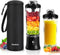 Portable Blender Personal Juicer, 20 OZ Electric Protein Shaker Bottle with Insulated Sleeve, USB-C Rechargeable for