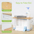 3 Pack OTraki Trash Bag Holder Dispenser with Lid Plastic Garbage Bag Dispenser Stackable & Wall-mounted, Trash Bags