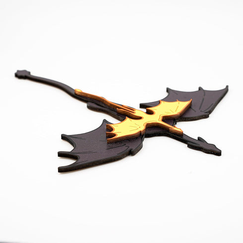 7.9 inch, Big Size Dragon Ornament, Wooden Book Shelf, Library, Bookshelf Decor, Book Lovers Gifts