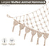 Hammock 100% Abby Baby Extra Large Stuffed Animal with LED Lights Natural Cotton Macrame Toy Storage Net for Plushies