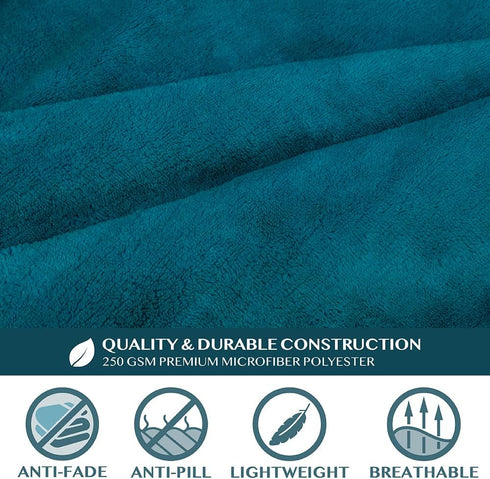 PAVILIA Wearable Blanket with Sleeves for Adult Women Men, Soft Warm Fleece Wrap Throw, Robe Blanket Gift