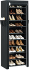 CASAMAYA Shoe Rack with Covers, 10 Tiers Tall Shoe Rack Organizer, Large Capacity