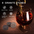 Whiskey Stones, Set of 6 Reusable Ice Cubes, Perfect Whiskey Gifts for Men, Chilling Stones for Drinks