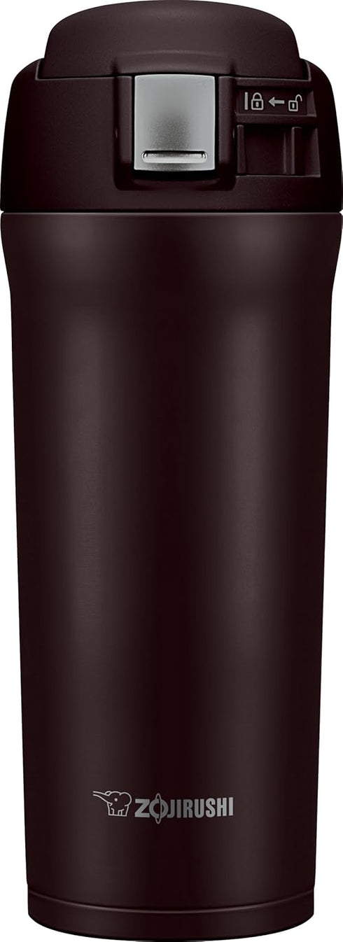 Zojirushi Stainless Steel Travel Mug, 16 oz, Dark Cocoa
