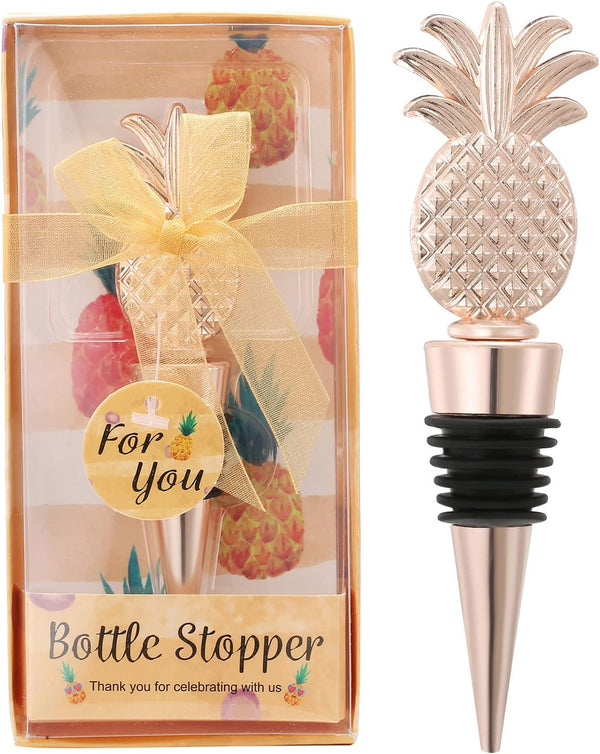 VIDACONTIGO 15 PCS Pineapple Wine Bottle Stoppers for Wine Bottles, Beach Party Favors,