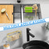 YMKWZ 2Pcs 304 Sponge Holder for Kitchen Sink, Gold Suction Cup Caddy, No-Drilling & Easy to Remove, Stainless Steel