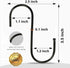 30 Pack Black S Hooks for Hanging, 3.5 Inch Heavy Duty Durable Metal Hooks for Hanging Jeans, Kitchen Utensils, Plants,