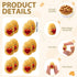 Briwooody 60 Pcs Employee Potato Inspirational Resin Potato with Hug Realistic Affirmative Potatoes Tiny Potatoes Mini