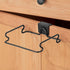 mDesign Over the Cabinet Metal Wire Small Garbage Container, Trash Bag Holder Rack for Kitchen, Pantry, Bathroom