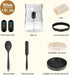 Sourdough Starter Kit - 50 Oz Wide Bore Jar, Thermometer, Feeding Band for Perfect Sourdough Baking Supplies