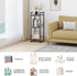 3 BYFU Tier Bathroom Storage Open Shelf, Freestanding Metal Corner Storage Rack Shelving Unit for Bathroom Kitchen