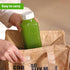 6 Pack 16 Oz CUCUMI Glass Milk Bottles with Lids, Glass Juice Bottles with Scale & Silicone Pour Spout, Reusable Juice