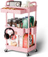 Sorgion 3 Tier Rolling Cart Organizer,Laundry Room Bathroom Organizers and Storage Office Shelves