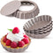 Webake 4 Inch Mini Tart Pan Set of 6, Non-Stick Small Tart Mold with Removable Bottom