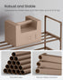 3-Tier 16-20 11.8 36.2 21.7 Inches, ULSA303K01 SONGMICS Shoe Rack, Shoe Organizer, Metal Storage Shelf, Upright