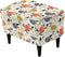 KRFOONN Stretch Ottoman Cover Slipcovers Rectangle Fit Length 27"-35" Footrest Stool Covers