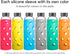 6-Pack Brieftons Silicone Sleeves: Insulated Anti-Slip Protection Covers, Ultra Thick & Durable, Better Than Neoprene