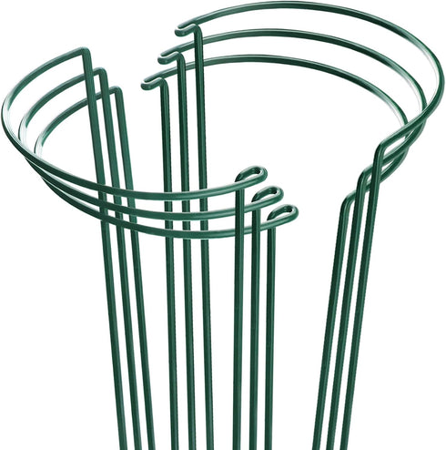 HiGift Plant Support Stakes, 6 Pack Metal Peony Cages and Supports, Garden