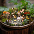58 Set Pcs Miniature Garden Flower Angel Fairy House Animals Trees Diorama Supplies Fairy Village Mini Terrarium