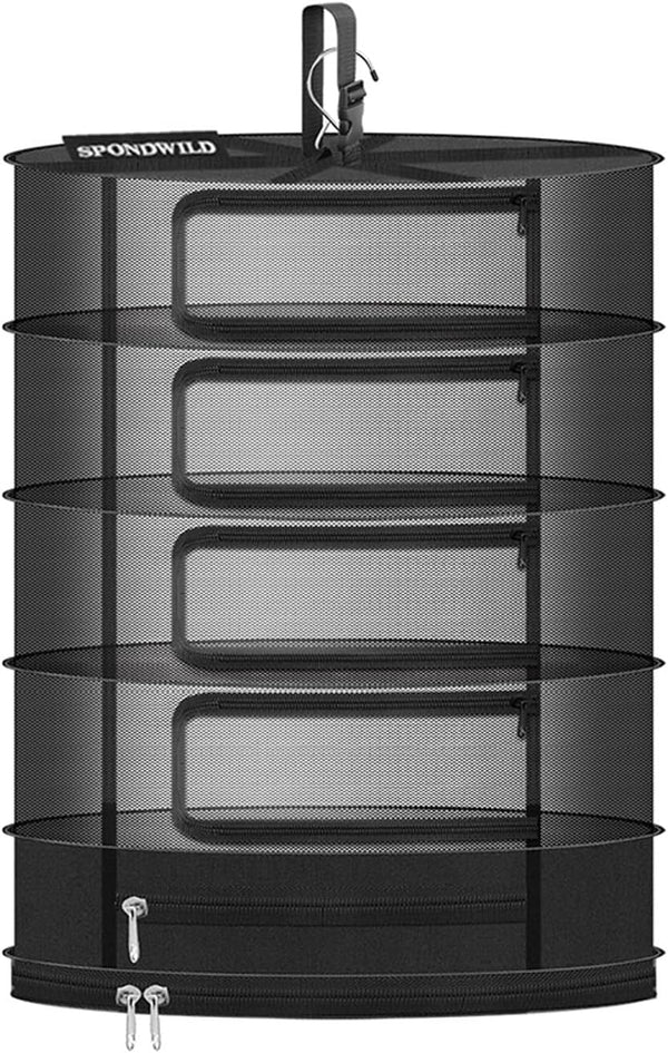 Herb Drying Rack Hanging Mesh, Small 5 Layer Plant Drying Rack with