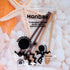 Honbay 4PCS Long Handle Wooden Coffee Spoons, Wood Mixing Teaspoons for Iced Tea, Espresso, Milkshake, Cold Drink,