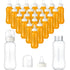 Norme Baby Shower Bottles 9.5 oz Plastic Bulk Baby Bottles for Shower Decorations (White, 24 Pcs)