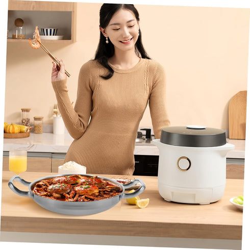 Stainless Steel Griddle Stainless Steel Pots Large Pot for Cooking Korean Pan Small Pots for Cooking Ramen Pot Steel Pans for Cooking Home Cooking Pan Hot Pot Commercial Individual by CAXUSD
