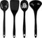 Calypso Basics by Reston Lloyd Melamine Utensil Set, Black, 4pc