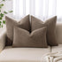 Pack 1 Decor,12x20 Inch MIULEE Textured Boucle Throw Pillow Cover Dark Brown Accent Solid Lumbar Pillow Case Decorative