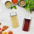 Segarty 3 Pack 4 oz Glass Spice Jars with Shaker Lids, Adjustable Pour Seasoning Containers for Kitchen