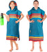 SUN CUBE Kids Towel Changing Swim Robe Surf Poncho, Quick Dry Microfiber