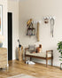 AMADA HOMEFURNISHING Coat Rack Wall Mount, 2 Pack Wall Hooks for Coats and Hats - White