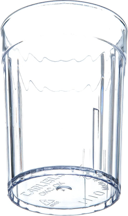Carlisle FoodService Products Bistro Tumbler, Plastic, 10.2 Ounces, Clear
