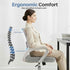 360 DUMOS Home Office Computer Chair - Ergonomic Mid Back Desk with Lumbar Support and Rocking Mode, Height Adjustable