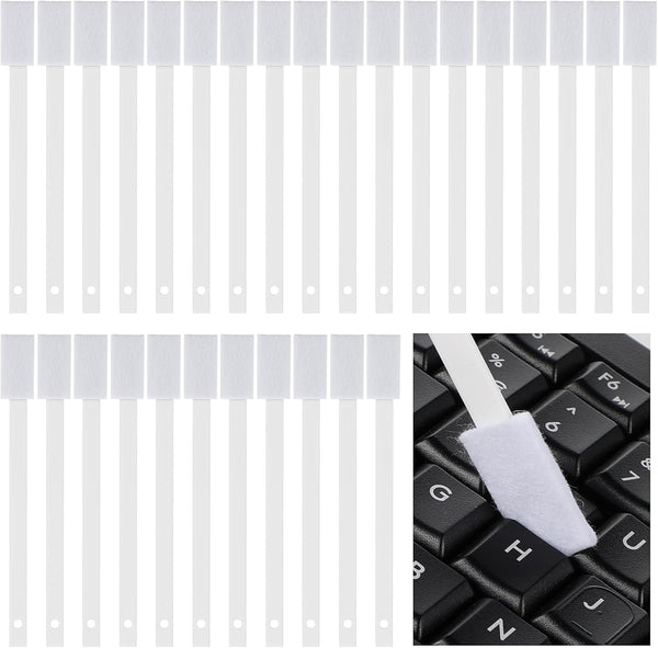 50Pcs Disposable Crevice Cleaning Tool, Crevice Brush for Small Spaces, Keyboards, Grooves - White