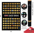 Divalis 100 Dates Scratch off Bucket List, Scratchable Motivational Achievements Checklist Poster, Black and Gold