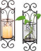 Sziqiqi Candle Sconces - Set of 2 Black Candle Holders for Pillar