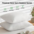 Gogreen Bamboo Rayon Waterproof Pillow Protector, Breathable Pillow Cover, Cooling Pillow Case Protector with Zipper, Super Soft Pillow Case Cover with Zipper (2 Packs, Queen 20"x30", White)