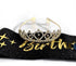 'Birthday Bitch' Sash, Crown Tiara & Party Supplies Kit, Black Glitter Sash for Women's Birthday Gifts