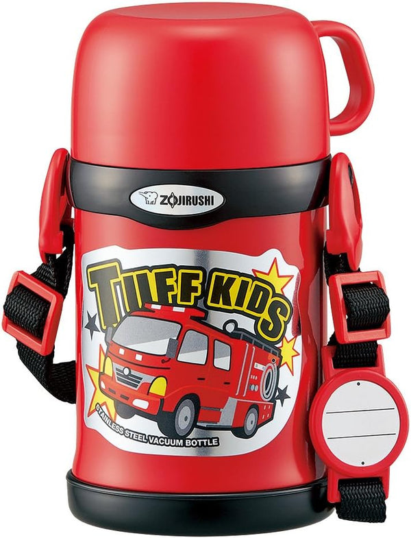 Zojirushi Canteen 2-Way Cup & Straw, Stainless Steel Bottle, 15.2 fl.oz. (450ml), Red SC-ZT45-RA