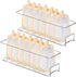 vacane 14.8'' Long Breastmilk Storage Container, 2 Pack Clear Narrow Fridge Organizer