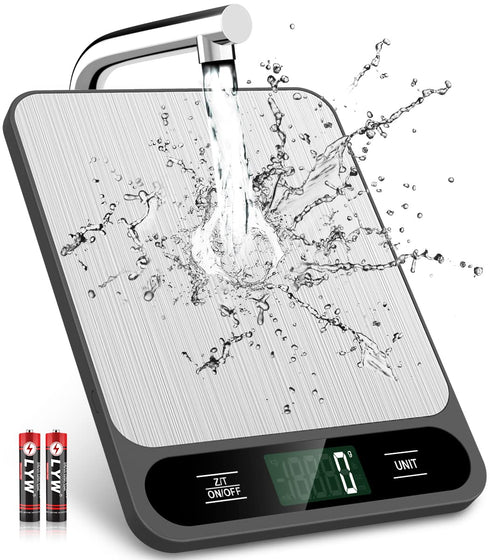 Food Scale, Digital Kitchen Scale 10kg/22lb for Baking Cooking Coffee, 6 Units with Tare Function, LCD Display.
