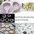 9Pcs Balloons and Cloud Cake Decoration Fondant Mold Set, Hot Air Balloon Cookie Cutters for Baking Pastry