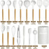 Silicone Cooking Utensils Set, 16 Pcs with Holder, Heat Resistant Kitchen Gadgets for Nonstick Cookware