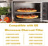 Microwave Charcoal Filter Compatible with GE and LG Microwave Replacement Filters, 3 Pack