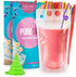 FROZIP 100pcs 16oz Drink Pouches for Adults - Drink Pouches with Straws x100