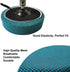 Round Stool Cover 12-16 Inch, Luxurious Stretchable Fabric Bar Stool Covers, Washable and Dustproof (2Pcs Peacock Blue)