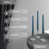 CANDWAX 8 inch Dark Blue Tapered Candles - Set of 12 Dripless Dinner Candles