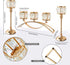 Sets,Wedding (Set 3 Crystal Bowl Tealight Candelabra Votive Candle Stand/Candleholder Centerpieces Candlestick Holders